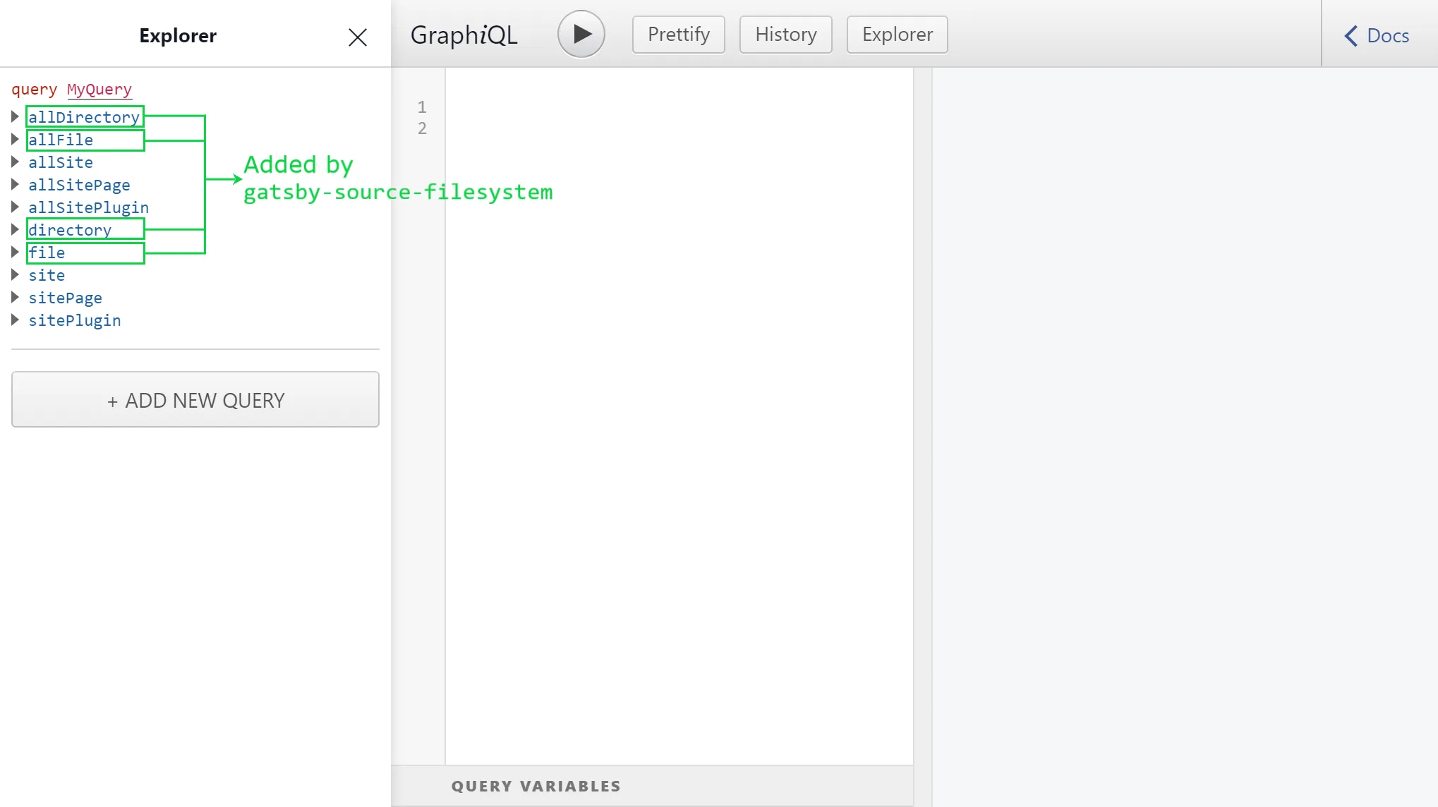 First look at GraphiQL